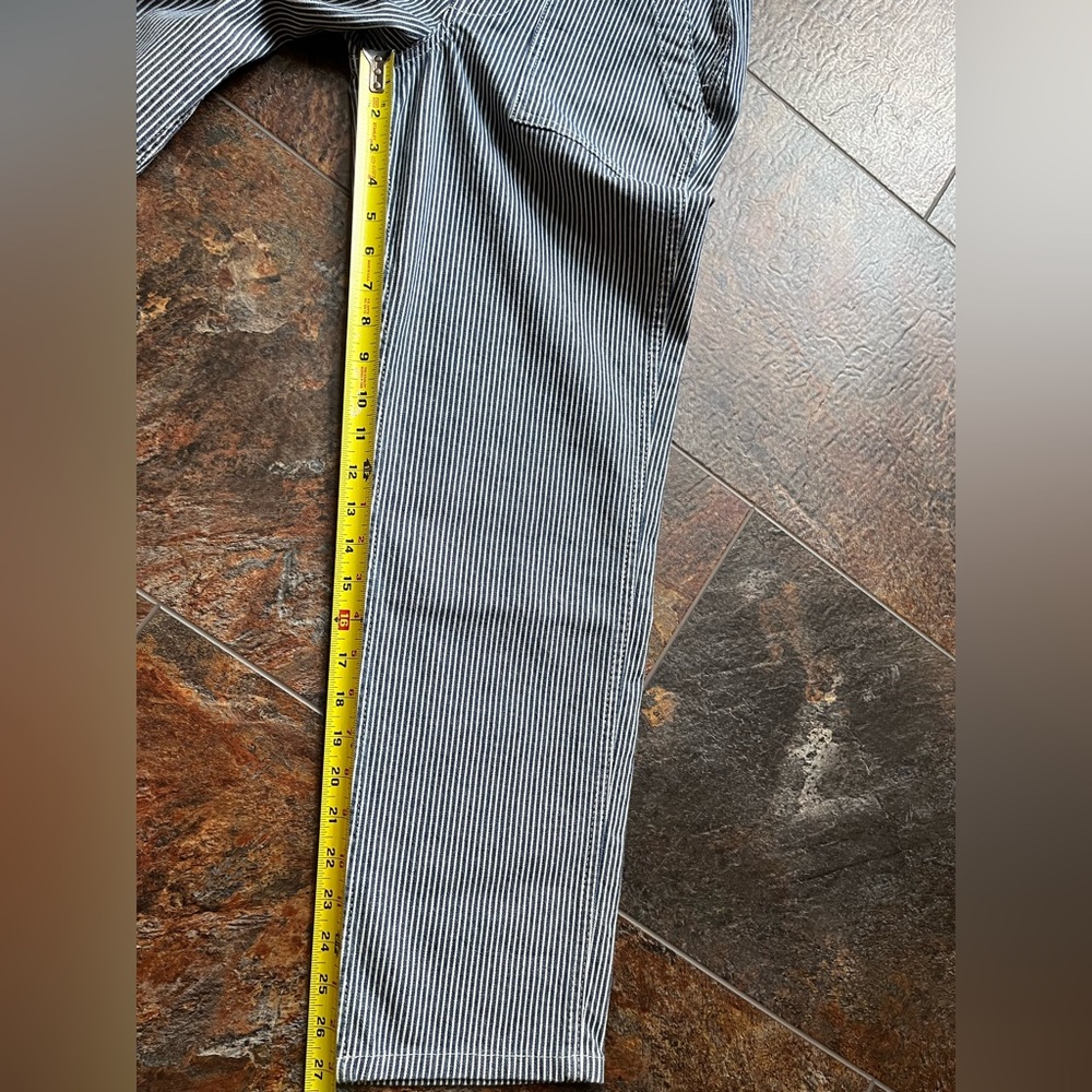New women’s Boden Kensington white stripe utility casual pants jeans. Size 6 - Picture 12 of 15